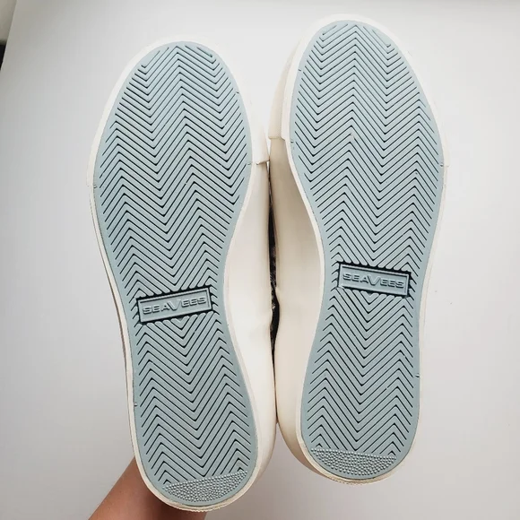 EUC Seavees Baja Slip On Platform Sneaker Plaid Flannel Womens 6 - Picture 6 of 10